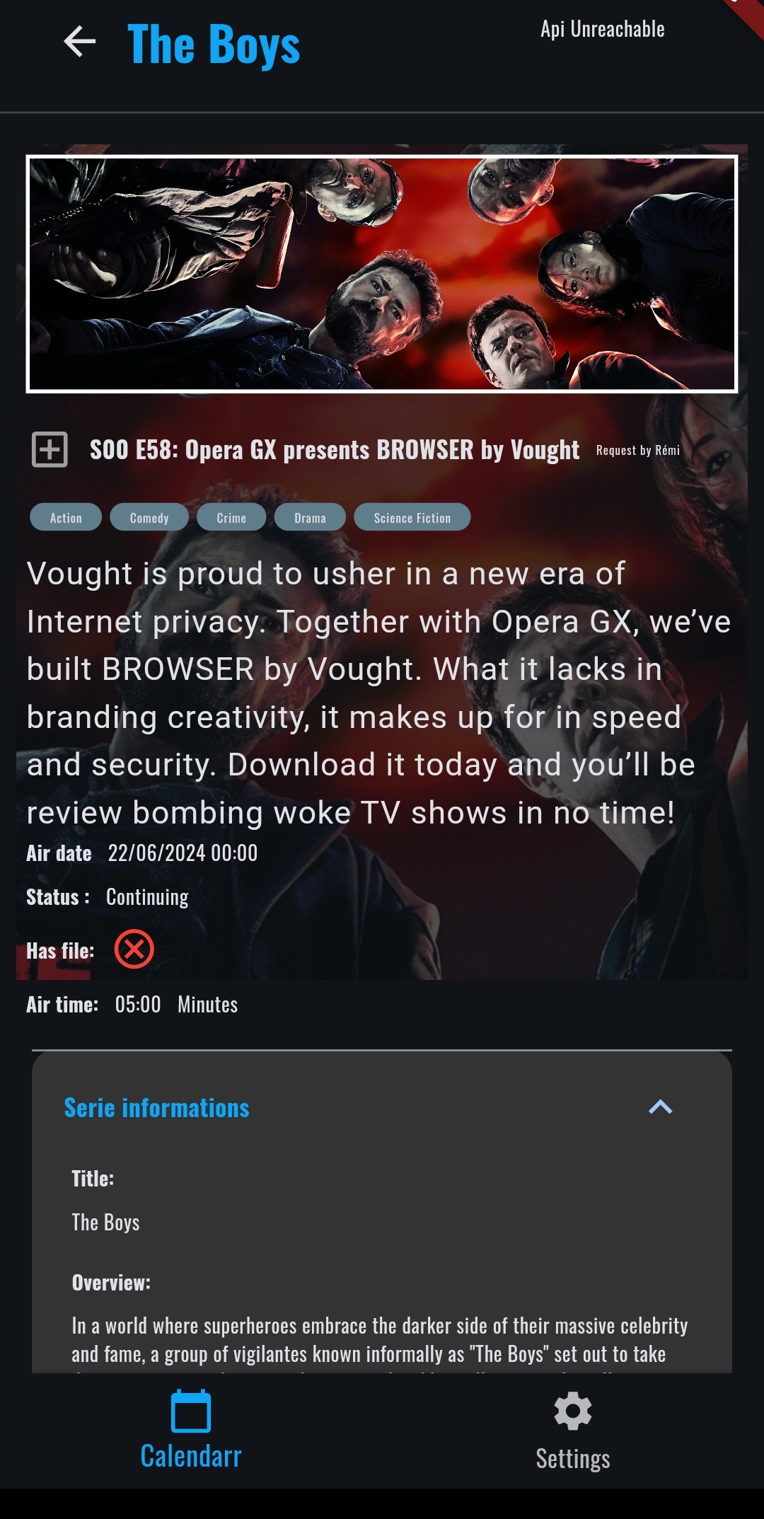 Frontend Calendrier - mobile